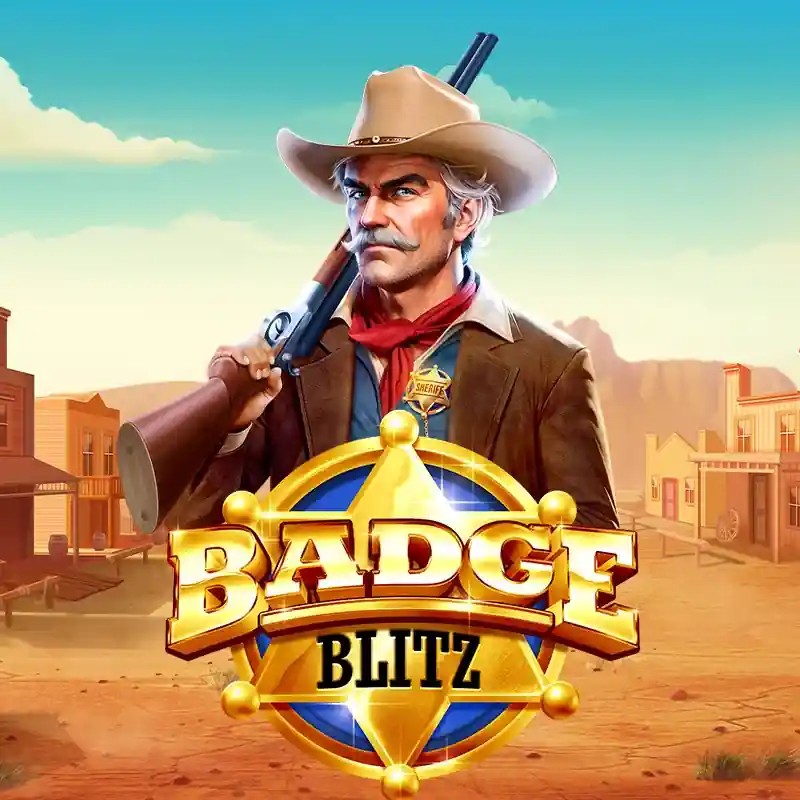 Official Slots logo: Badge Blitz by Pragmatic Play at Casinova Casino