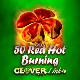50 Red Hot Burning Clover Links by Novomatic, showcased at casinovacasinoo.com – game logo