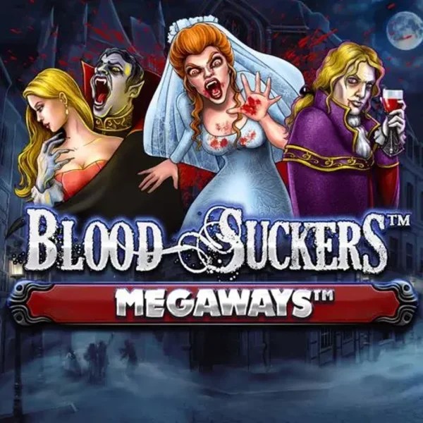Blood Suckers Megaways slot logo by Red Tiger Gaming at Casinova Casino