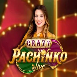 Crazy Pachinko online game logo by Evolution on casinovacasinoo.com