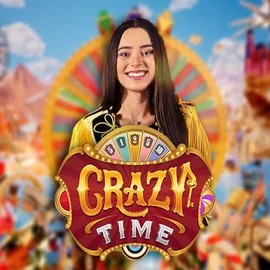 Crazy Time logo – Live Casino by Evolution at Casinova Casino