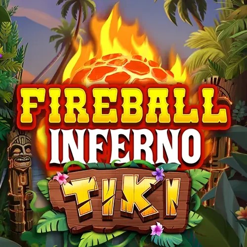 Fireball Inferno Tiki by NetEnt, showcased at casinovacasinoo.com – game logo