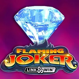 Flaming Joker Link and Win slot logo by Barstruck at Casinova Casino