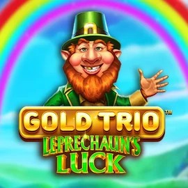 Gold Trio Leprechaun's Luck slot visual from Playtech available on casinovacasinoo.com
