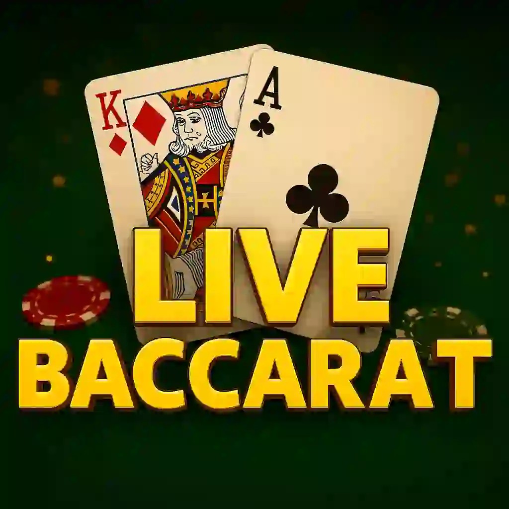 Live Baccarat logo by Evolution Casinova Casino
