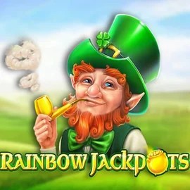 Rainbow Jackpots logo by Red Tiger Gaming at Casinova Casino