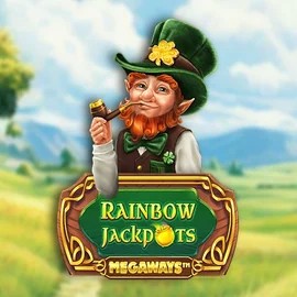 Rainbow Jackpots Megaways logo by Red Tiger Gaming Casinova Casino