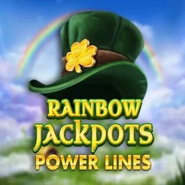 Rainbow Jackpots Power Lines logo – Jackpots by Red Tiger Gaming at Casinova Casino