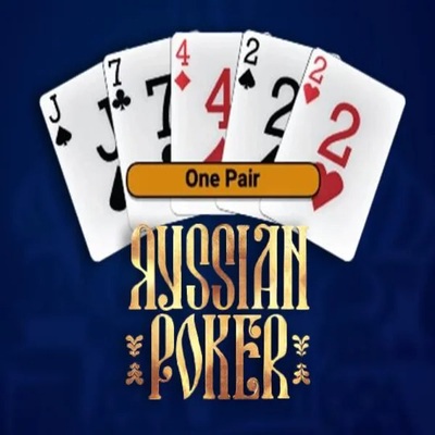 Russian Poker slot logo by OneTouch Games at Casinova Casino