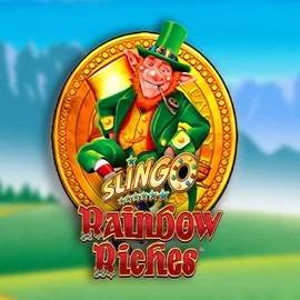 Slingo Rainbow Riches slot visual from Gaming Realms available on casinovacasinoo.com