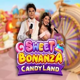 Sweet Bonanza Candy Land Live online game logo by Pragmatic Play on casinovacasinoo.com